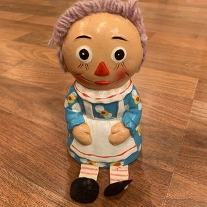 RARE Vintage 1970s Raggedy Ann coin bank